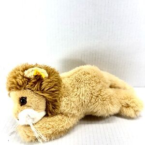Original Steiff "Leo" Lion Doll 280092 Plush 9" Long Vintage Made In Germany